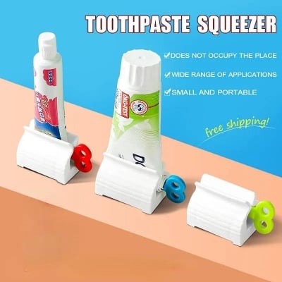 Picture of Toothpaste Squeezer Rolling Tube, Manual Toothpaste Dispenser & Tube Holder for Bathroom - Dream-Cart-BD