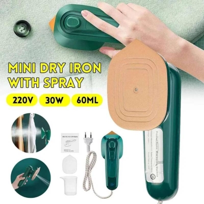 Picture of Mini Portable Steam Iron, 220V 30W Handheld Travel Iron with 60ml Water Tank for Clothes - Dream-Cart-BD