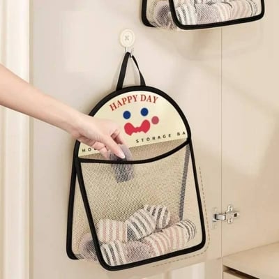 Picture of Hanging Storage Bag, Reusable Mesh Storage Organizer for Clothes, Toys & Household Items - Dream-Cart-BD