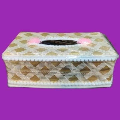 Picture of Decorative Tissue Box Holder, Stylish Tissue Cover & Storage Organizer for Home & Office - Dream-Cart-BD