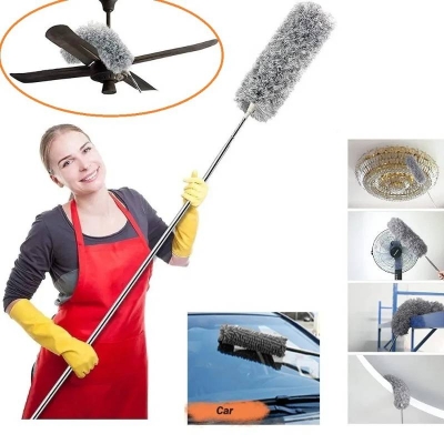 Picture of Extendable Flexible Ceiling Fan Duster, Long Handle Microfiber & Feather Dust Cleaner for Ceiling and Home - Dream-Cart-BD