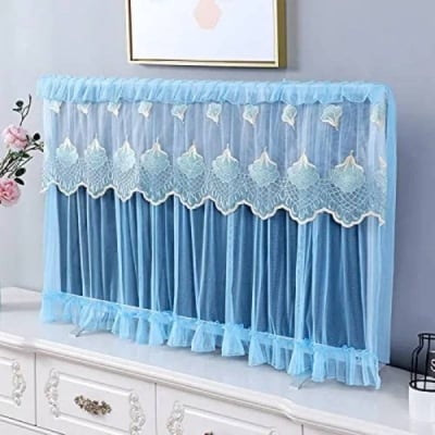 Picture of 52-Inch TV Dust Cover, Dustproof Lace Fabric Television Cover for Home & Living Room - Dream-Cart-BD