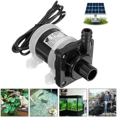Picture of 12V DC Solar Powered Brushless Magnetic Submersible Water Pump 300L/H for Fish Pond & Aquarium - Dream-Cart-BD