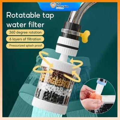 Picture of 6-Layer 360° Rotating Water Filter Tap, Universal Kitchen & Bathroom Faucet Water Purifier - Dream-Cart-BD