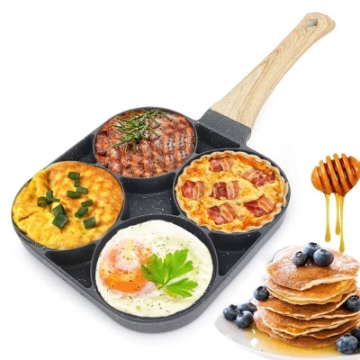 Picture of 4-in-1 Nonstick Breakfast Frying Pan, Egg Frying Pan for Easy Morning Cooking & Kitchen Use - Dream-Cart-BD