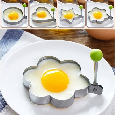Picture of 5-Piece Fried Egg Molds, Stainless Steel Omelet Rings & Breakfast Egg Cooking Maker - Dream-Cart-BD