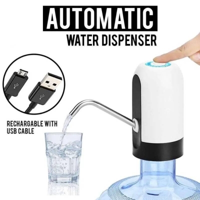 Picture of Automatic Water Dispenser with Switch, USB Rechargeable Electric Bottle Water Pump for Home - Dream-Cart-BD
