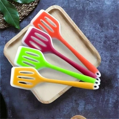 Picture of 1-Piece 12-Inch Silicone Cooking Spoon, Non-Stick Slotted Turner Spatula for Kitchen Cooking - Dream-Cart-BD