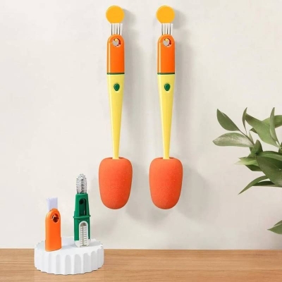 Picture of 3-in-1 Multi-Bottle Cleaning Sponge Brush, Long Handle Bottle Washer for Kitchen & Household Use - Dream-Cart-BD
