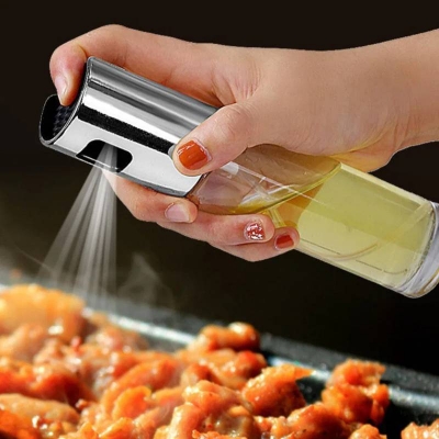 Picture of 100ml Edible Oil Spray Bottle, Portable Glass Oil Mister for BBQ, Air Fryer, Baking & Grilling - Dream-Cart-BD