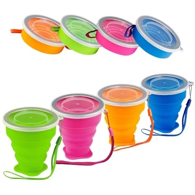 Picture of Silicone Folding Cup Mug, Foldable Portable Lightweight Travel Cup for Camping Hiking & Outdoor Use - Dream-Cart-BD