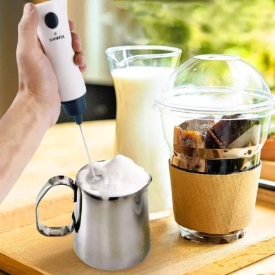 Picture of Rechargeable Handheld Liquid Mixer & Milk Frother, Coffee Maker, Cappuccino Cream Foam Maker - Dream-Cart-BD