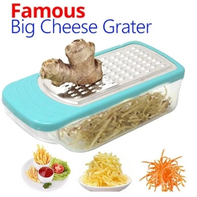 Picture of Big Cheese & Vegetable Grater, Durable Unbreakable Plastic Grater with Stainless Steel Net - Dream-Cart-BD