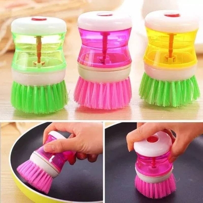 Picture of Hydraulic Pressure Kitchen Dish Brush, Powerful Cleaning Scrubber for Sink, Plates & Kitchen Utensils - Dream-Cart-BD