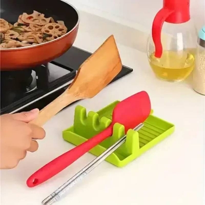 Picture of Kitchen Spoon Holder, Countertop Utensil Rest & Cooking Spoon Storage Stand for Kitchen - Dream-Cart-BD