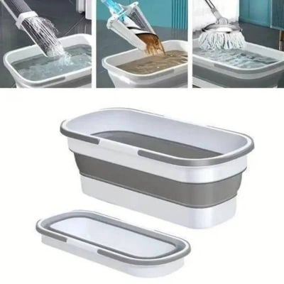 Picture of Foldable Silicone Bucket, Portable Lightweight Bucket for Mop Cleaning, Camping, Travel & Car Washing - Dream-Cart-BD
