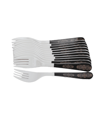 Picture of Fork Spoon 12 Pcs Set-Black gold