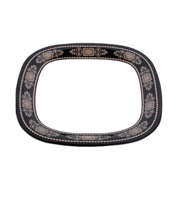 Picture of 7.5" Square Plate-Black gold