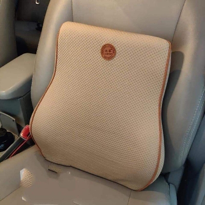 Picture of Car Cushion Seat Lumbar Support Office Chair Low Back Pillow Waist Protection Memory Foam Black Car Product Posture Correction