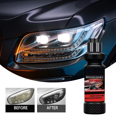 Picture of Headlight Cleaner - 120ml Automotive Lens Restorer - Professional-Grade Cleaning Tool, Weatherproof Long-Lasting Car Detailing Supplies for Auto Maintenance Daily Care