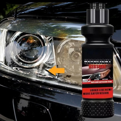 Picture of Headlight Cleaner - 120ml Automotive Lens Restorer - Professional-Grade Cleaning Tool, Weatherproof Long-Lasting Car Detailing Supplies for Auto Maintenance Daily Care