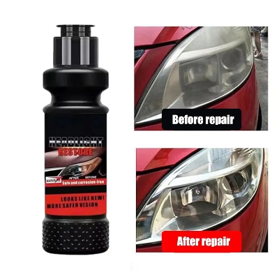 Picture of Headlight Cleaner - 120ml Automotive Lens Restorer - Professional-Grade Cleaning Tool, Weatherproof Long-Lasting Car Detailing Supplies for Auto Maintenance Daily Care