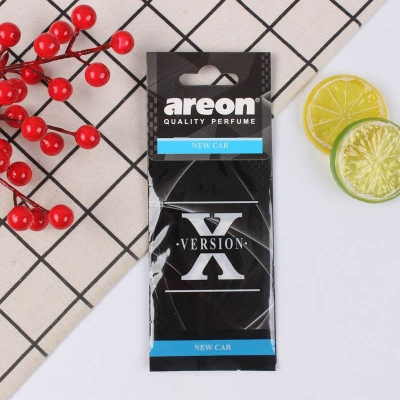 Picture of AREON X Version Car Air Freshener Bubble Gum Sweets Mirror Hanging Black Set Multi Pack of 2Pis