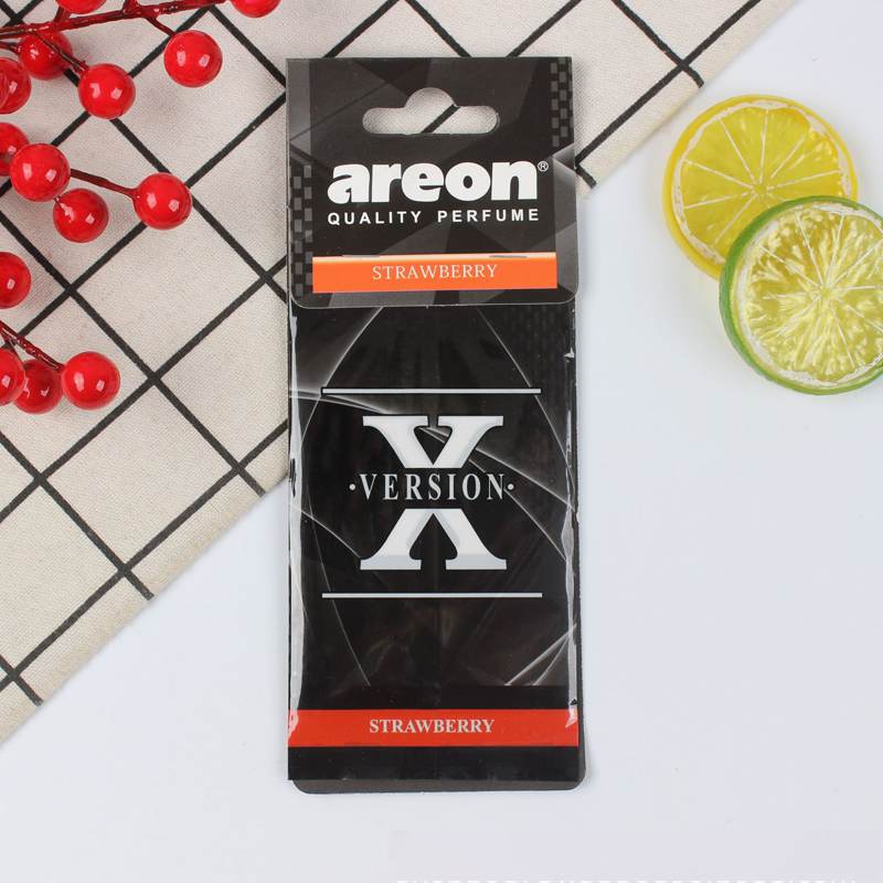 Picture of AREON X Version Car Air Freshener Bubble Gum Sweets Mirror Hanging Black Set Multi Pack of 2Pis