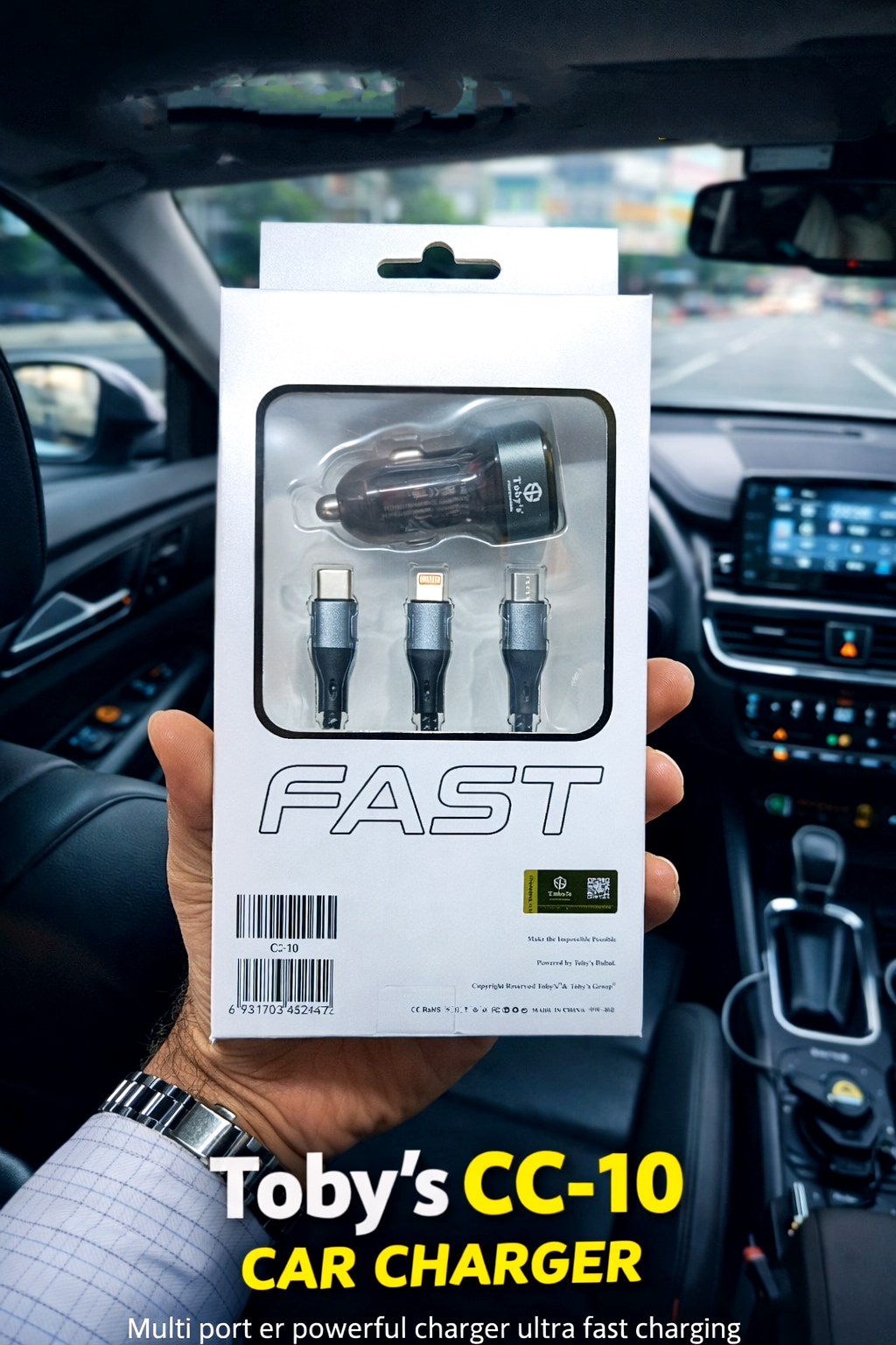 Picture of Toby’s CC-10 150W Fast Charging Multi-Port Car Charger
