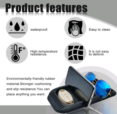 Picture of Upgrade Your Car Interior with a Premium Non-Slip Dashboard Mobile Pad with Parking Number