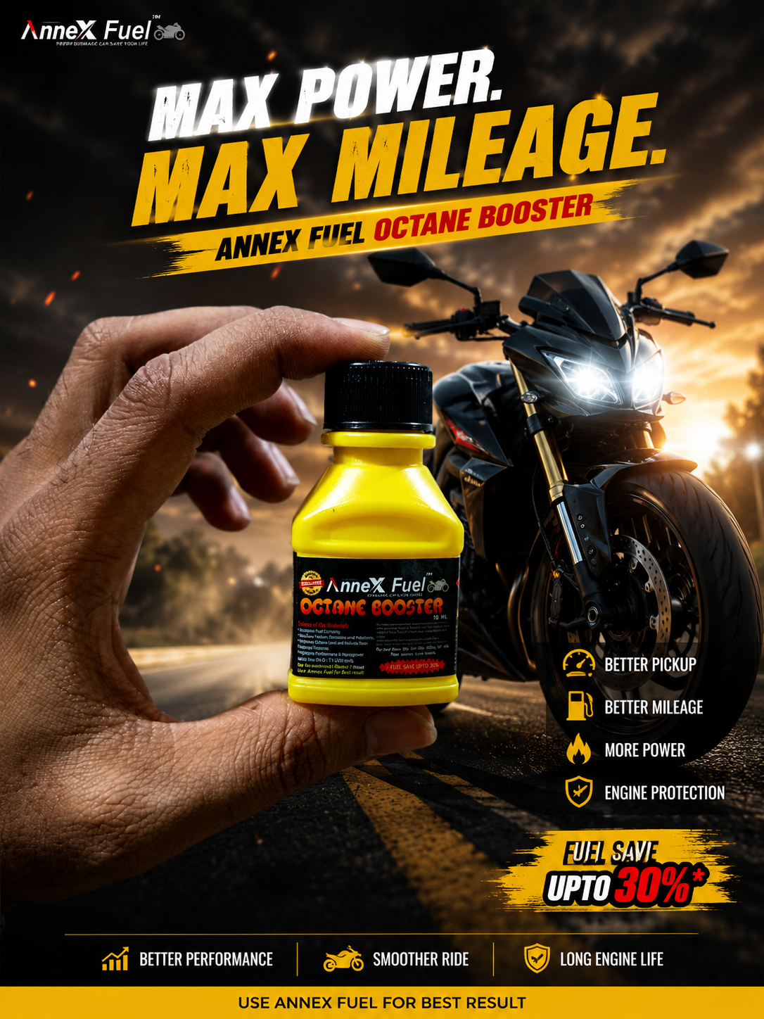 Picture of AnneX Fuel Octane Booster – Increase Pickup, Mileage & Engine Performance - 12 Pis