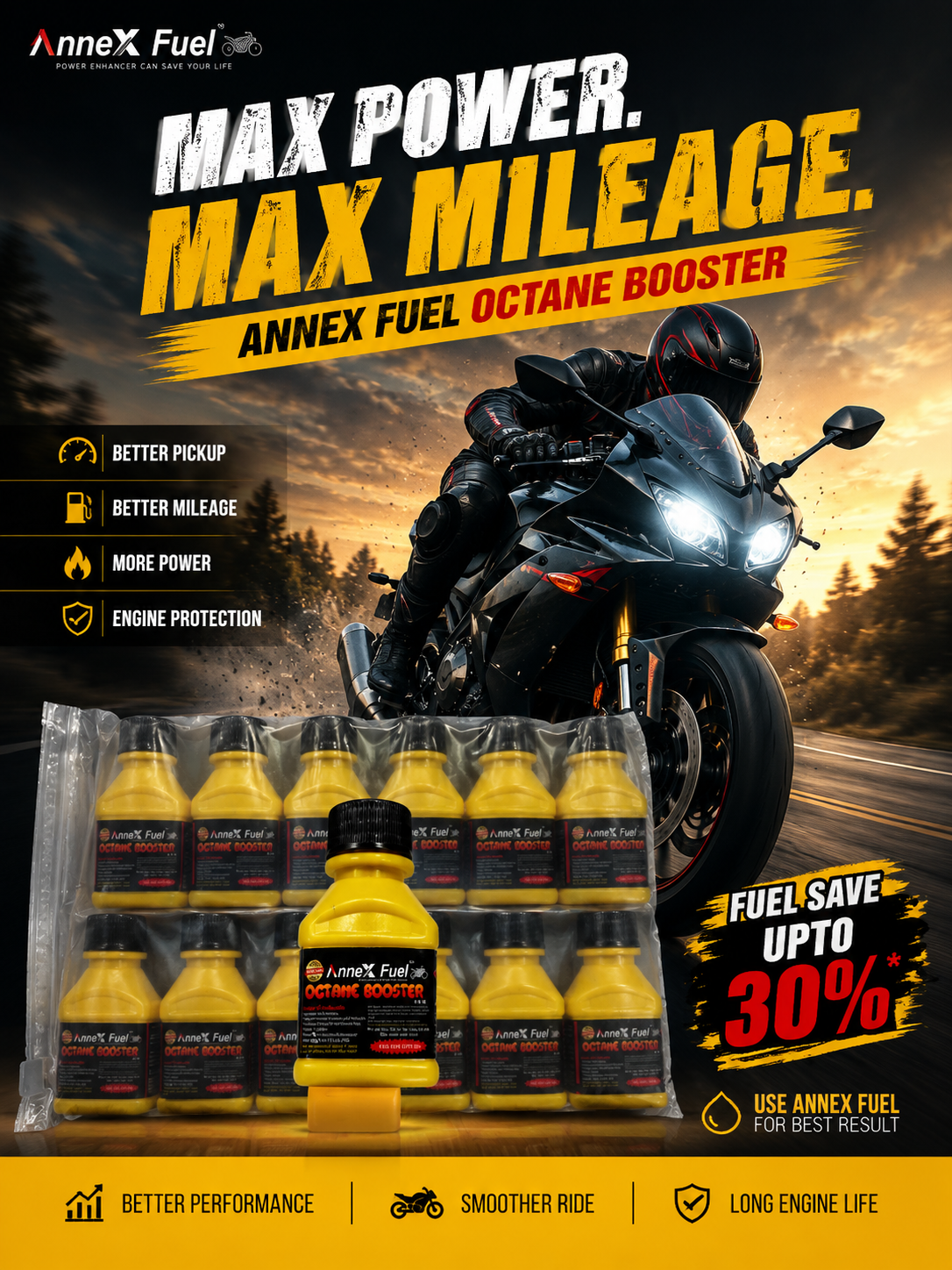 Picture of AnneX Fuel Octane Booster – Increase Pickup, Mileage & Engine Performance - 2Pis
