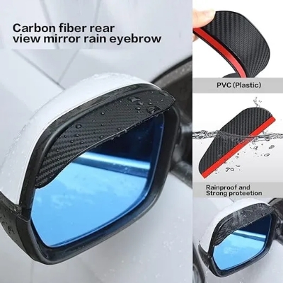 Picture of Premium Carbon Fiber Mirror Rain Guard - 2Pis