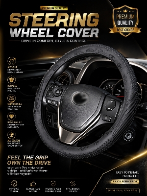 Picture of Premium Anti-Slip Steering Wheel Cover – Comfortable Grip & Stylish Design