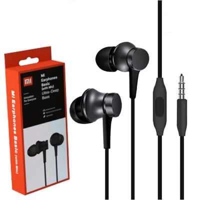 Picture of MI Earphone Basic with Ultra deep bass and mic Earphone-White