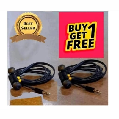 Picture of Earphone Best Sound high quality for Mic-Ultra deep bass Head phone Use any Android - black-Black