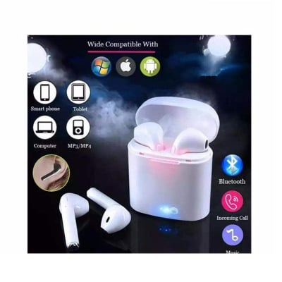 Picture of i7s TWS 4.1 Bluetooth Earphone With Power Case