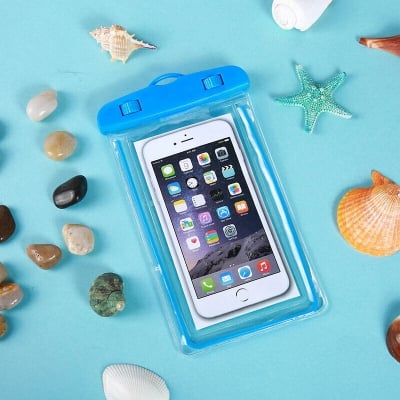 Picture of Waterproof Mobile IPX8 PVC Air Bag Touch Enable Pouch Bag-White