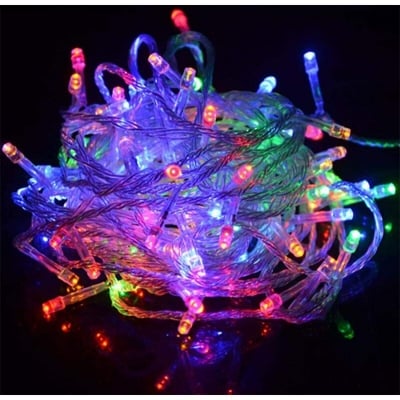 Picture of Fairy decorative lights 100 Led 33 Feet multi colour light home decorative Weeding Festival Party water proof Led Light - Room Decoration Light - fairy lights for room decoration-Multicolor