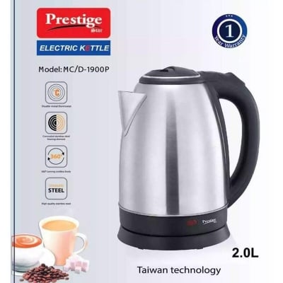 Picture of Prestige Pkoss Electric Kettle (2 L, Silver) - Electric Kettle-Silver