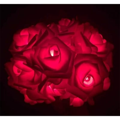 Picture of Fairy Lights Rose Version for Home Decoration, Furniture, Wedding, Birthday Party, Room Decoration- Red Color - Room Decoration Light - Room Decoration Light - Room Decoration Light-Red