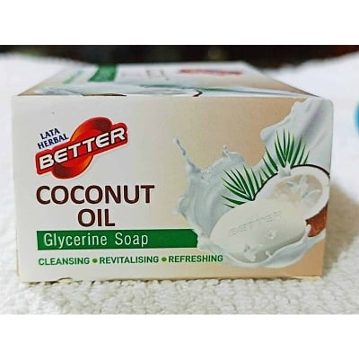 Picture of Batter Coconut Oil Glycerin Soap-125gm-Floral