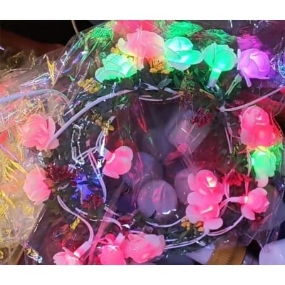 Picture of 18 LEDs Leaf Rose Flower Fairy Light-Multi color-Multicolor