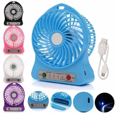 Picture of Portable Handheld Rechargeable mini Fan 3 Speed charger fan-Multicolor