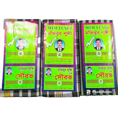 Picture of Budget Friendly Lungi - Lowest Price ever - Multicolor - Lungi for Men - Paka Rong - Selai Kora - Stitched - 5 Hand Lungi