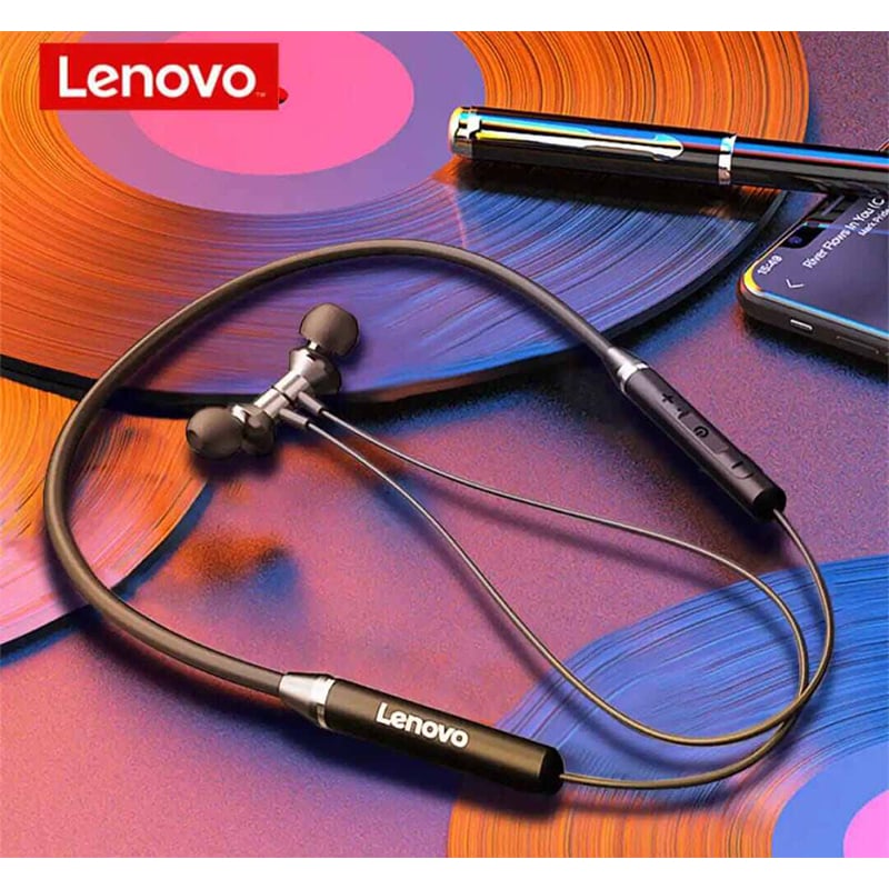 Picture of Lenovo HE05 Bluetooth 5.0 Wireless Earphones Magnetic Neckband Bluetooth Headphone Waterproof Stereo Headset