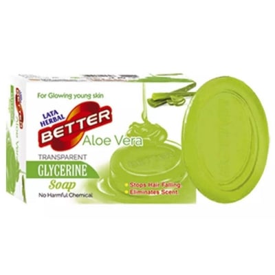 Picture of Lata Herbal Batter Alovera Soap-125gm