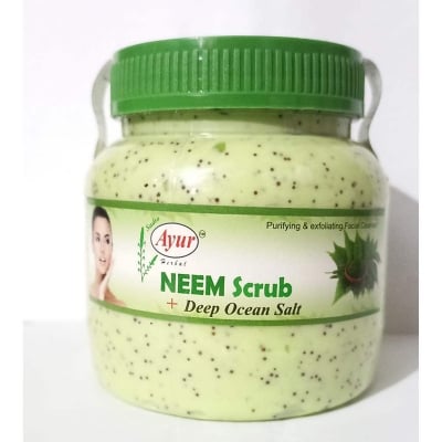 Picture of Ayur Neem Scrub+Deep Ocean Salt-Light green