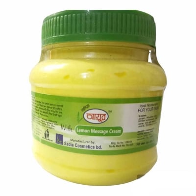 Picture of Ayur Natural massage Cream-Lemon-Yellow