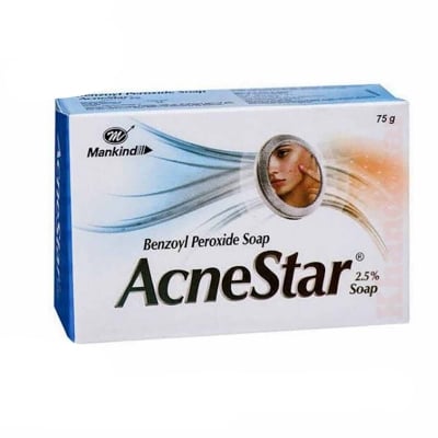 Picture of AcneStar Benzoyl Peroxide Soap - 75 gm-White